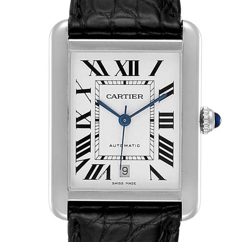 cartier watches mens|stainless steel cartier watch men's.